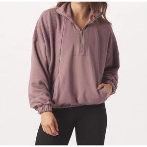 NEW GLYDER complex quarter zip in lavender bark